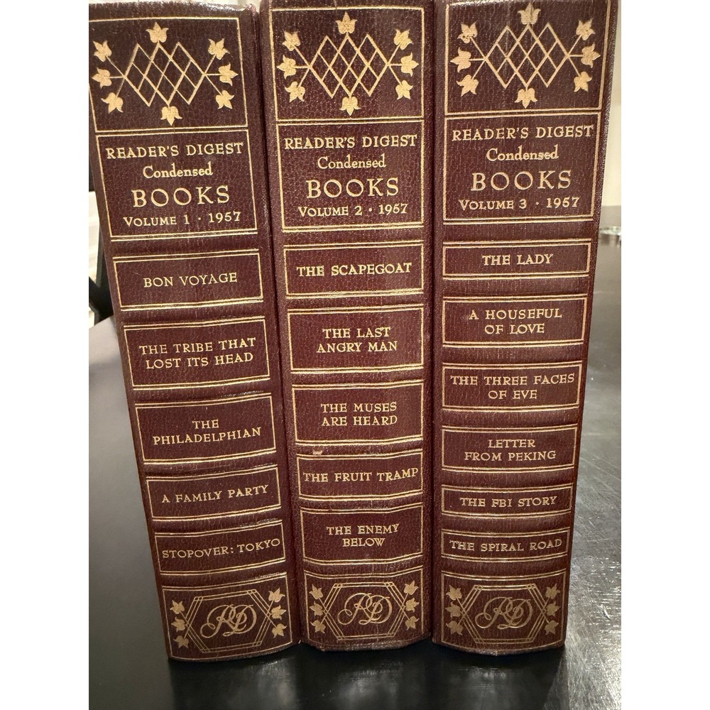 VTG Readers Digest Books 1957 Vol 1, 2 &3